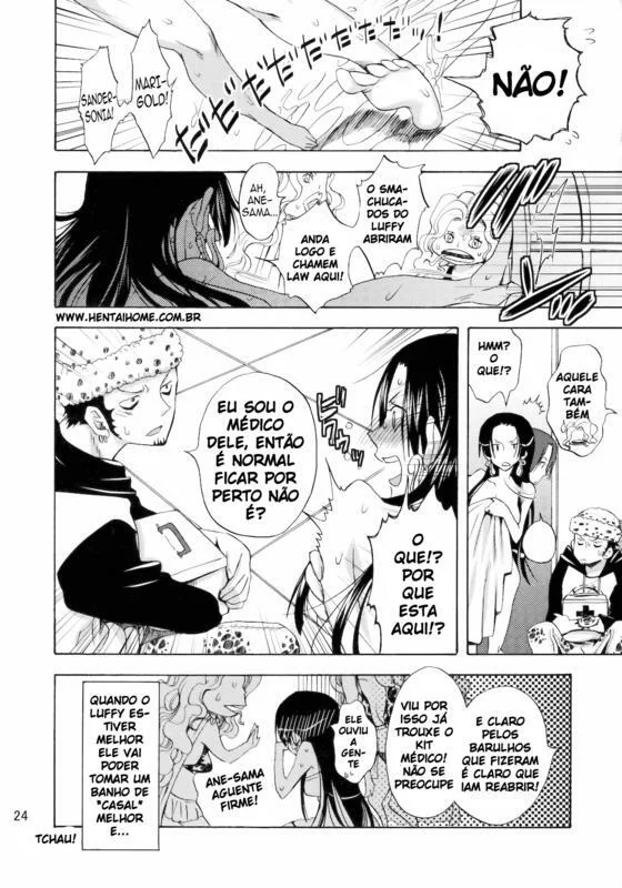Luffy fode a buceta piranha de Boa Hancock em Hentai de One Piece