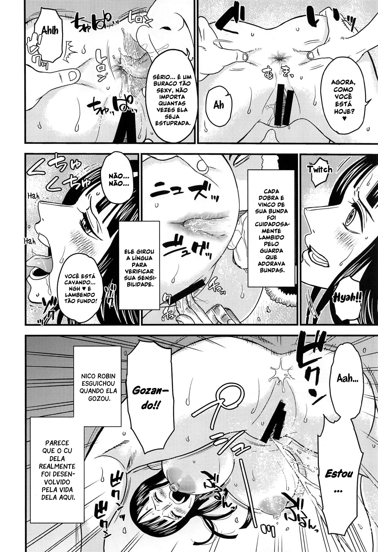 Robin’s Hole 2: A Piranha da Nico Robin sendo arrombada em Hentai HQ Brasileiro