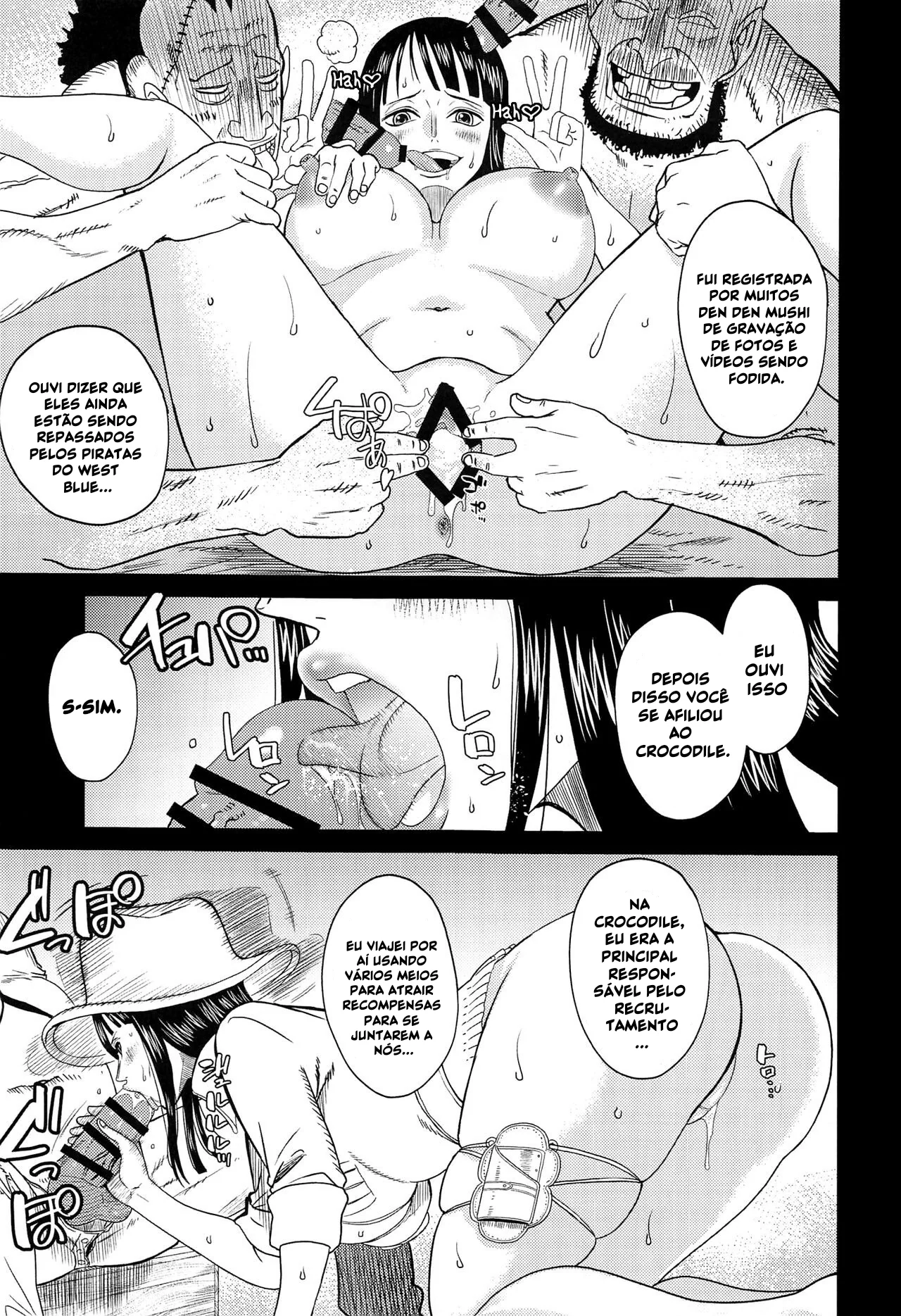 Robin’s Hole 2: A Piranha da Nico Robin sendo arrombada em Hentai HQ Brasileiro
