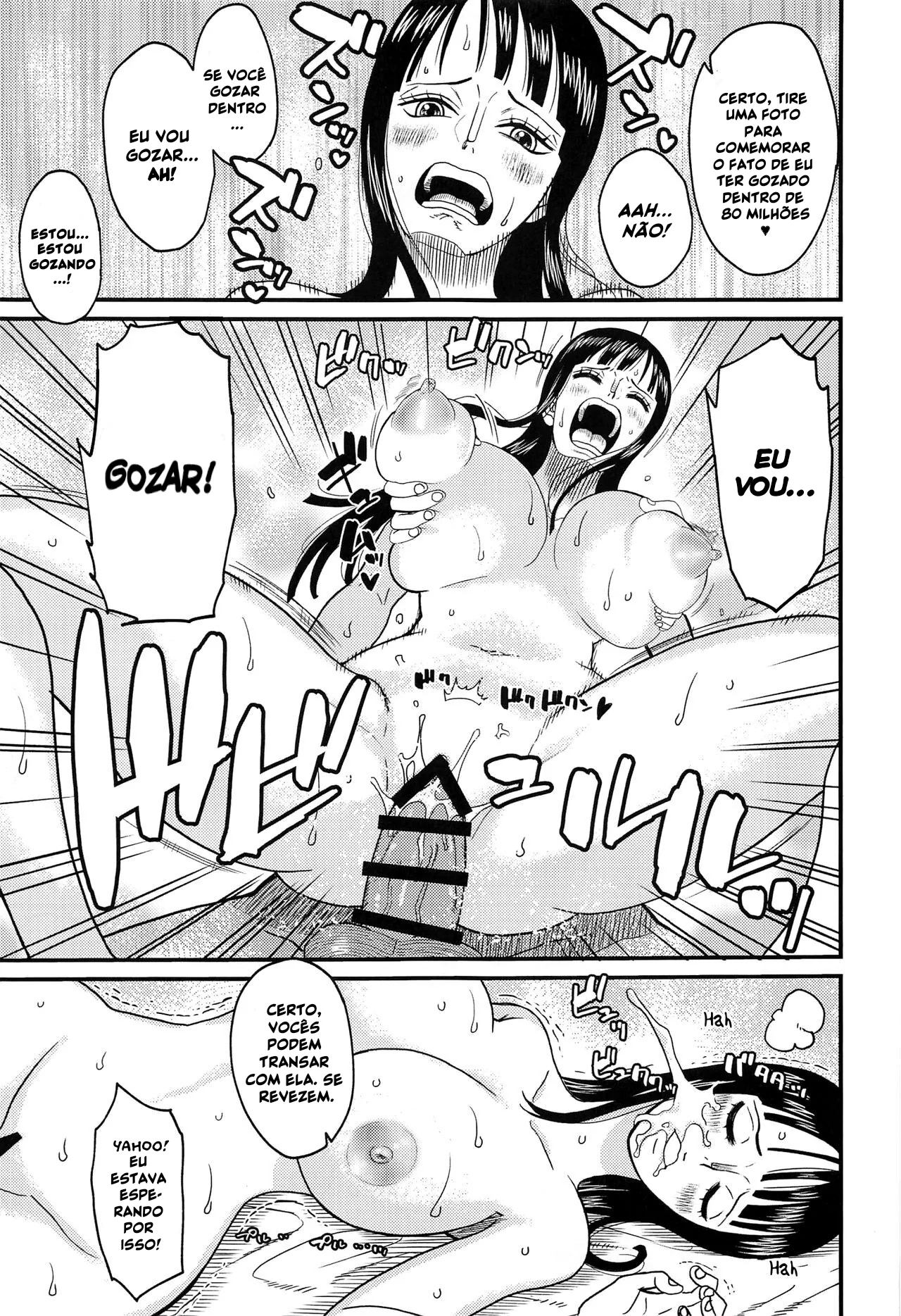 Robin’s Hole 2: A Piranha da Nico Robin sendo arrombada em Hentai HQ Brasileiro
