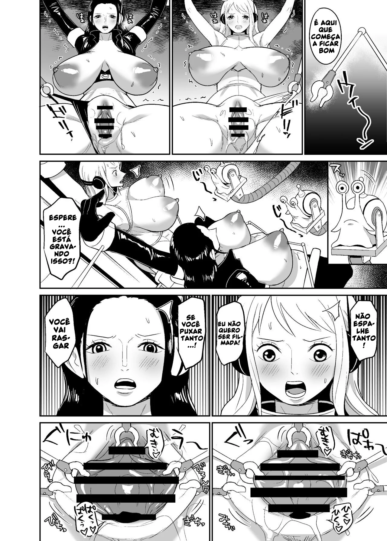 Nami e Nico Robin na Máquina de Estupro Pirata – Hentai HQ Brasileiro