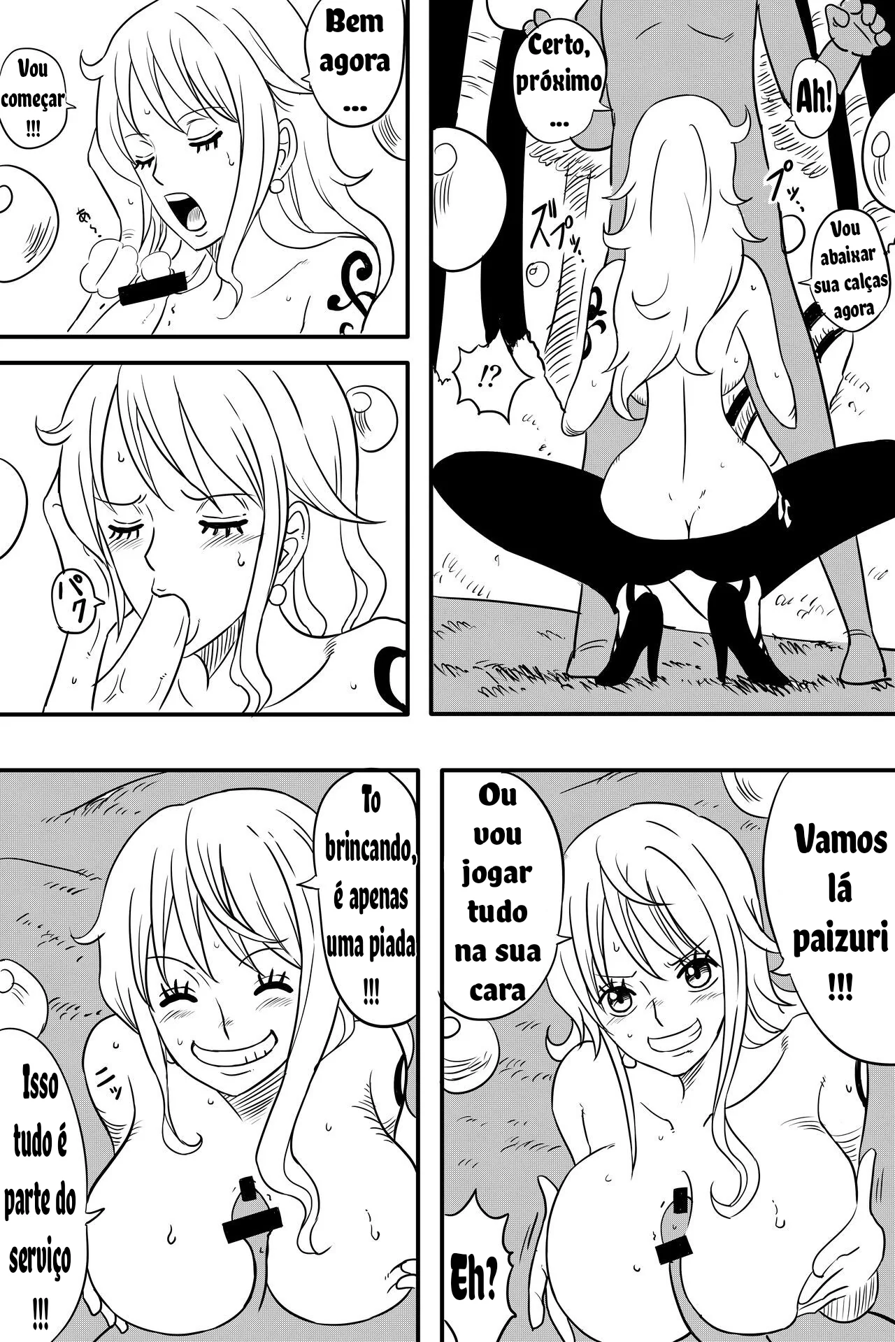 Nami, a Piranha do One Piece – Enfiando uma Rola na Buceta em HQ Brasileiro