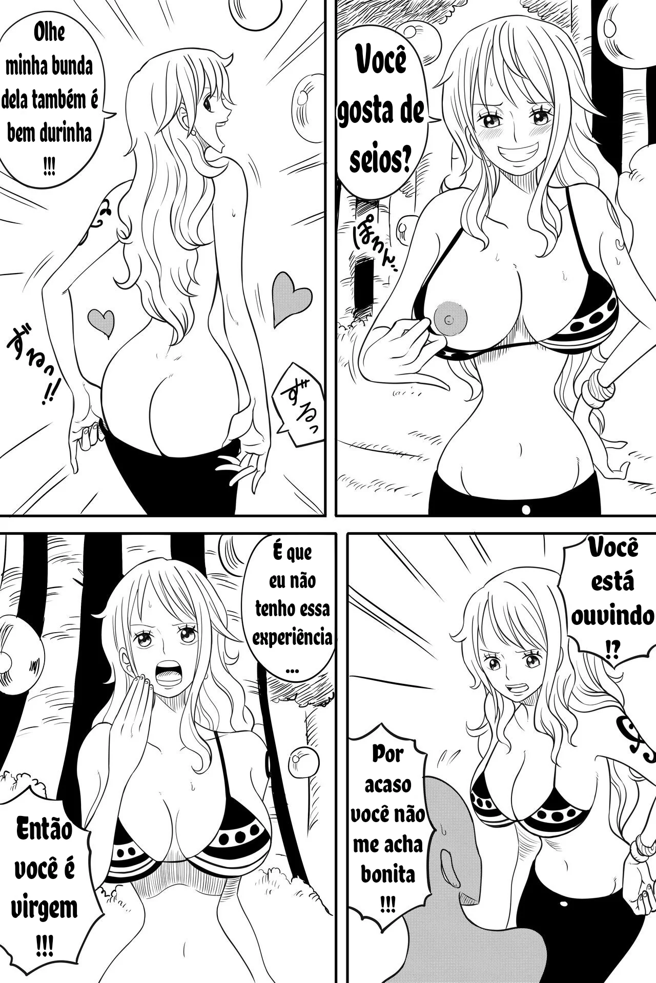 Nami, a Piranha do One Piece – Enfiando uma Rola na Buceta em HQ Brasileiro