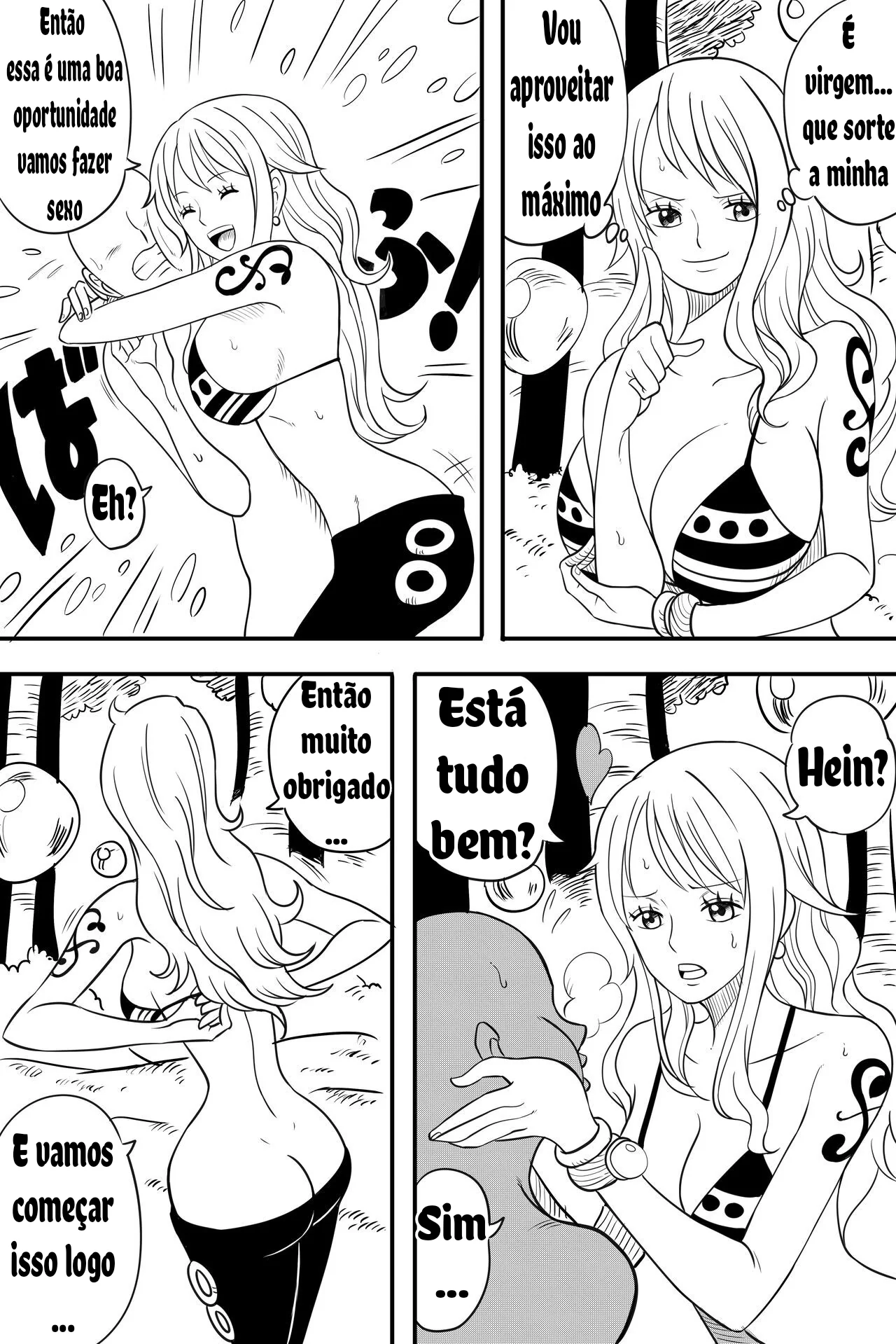 Nami, a Piranha do One Piece – Enfiando uma Rola na Buceta em HQ Brasileiro