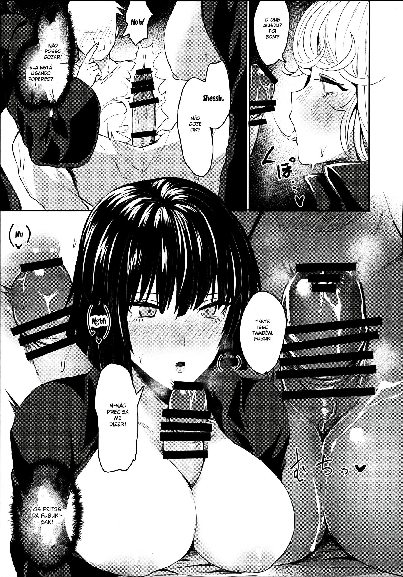 Fubuki, a piranha do One Punch Man, trepando pela primeira vez em Hentai HQ Brasileiro