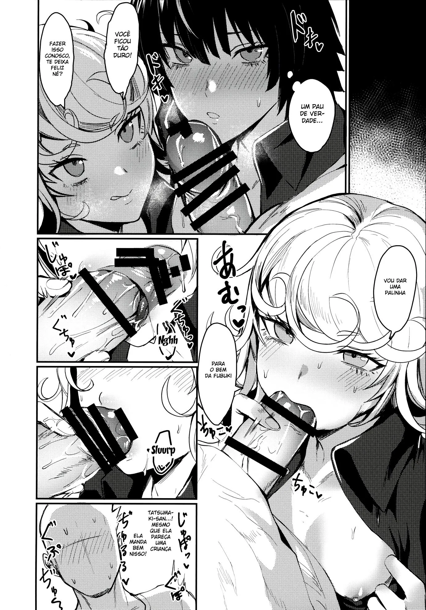 Fubuki, a piranha do One Punch Man, trepando pela primeira vez em Hentai HQ Brasileiro