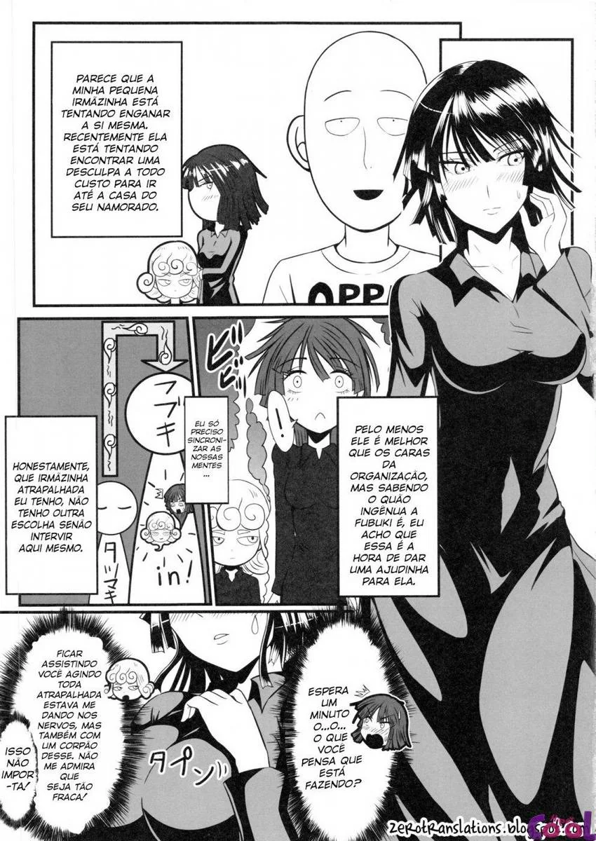One Punch Man: Saitama Comendo Fubuki e Tatsumaki em Manga