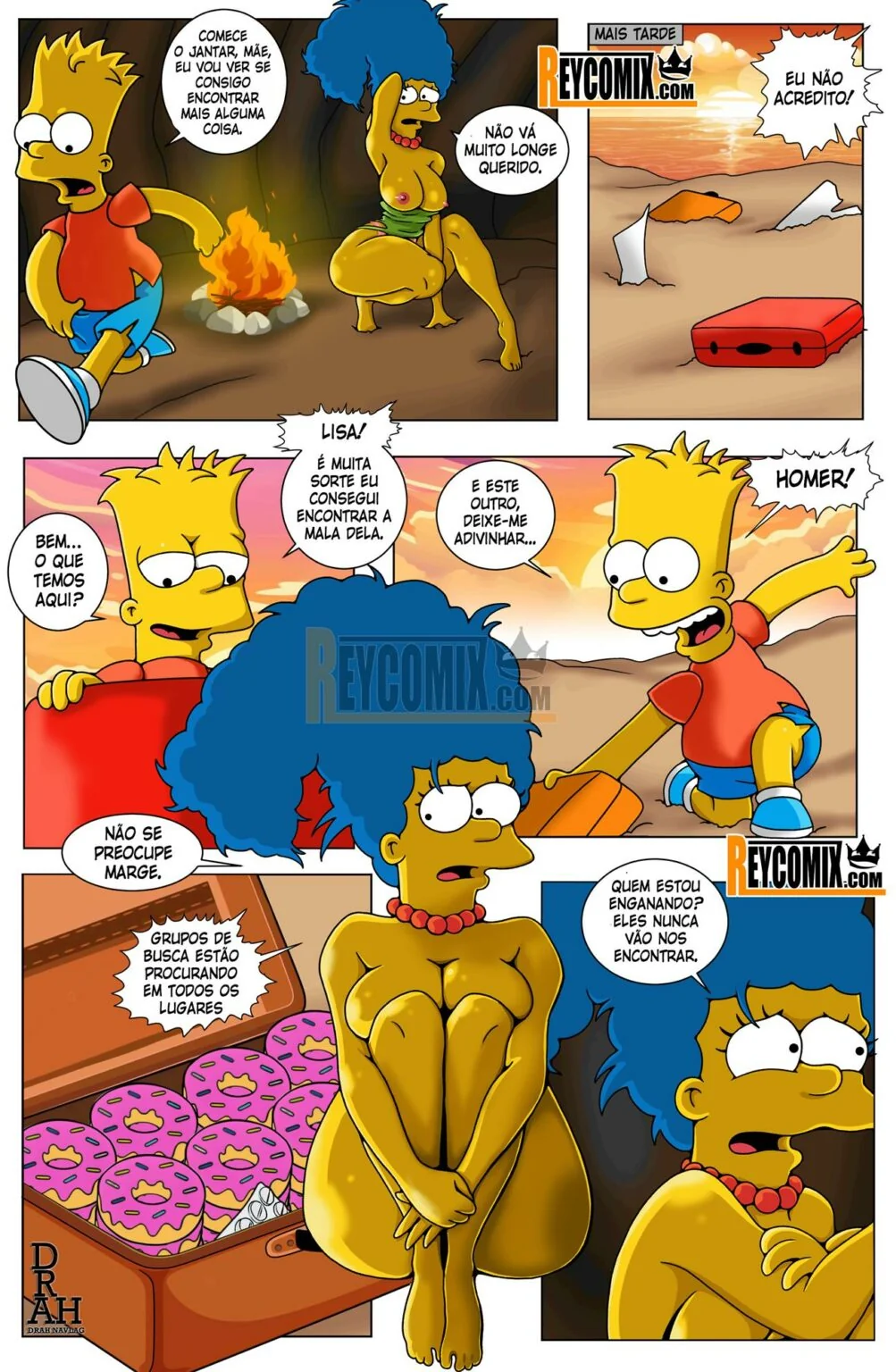 Bart e Marge na Ilha da Sacanagem – Em HQ Brasileiro