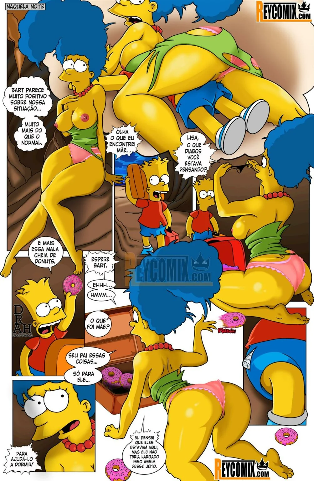 Bart e Marge na Ilha da Sacanagem – Em HQ Brasileiro