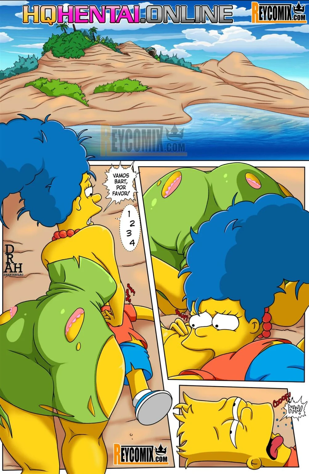 Bart e Marge na Ilha da Sacanagem – Em HQ Brasileiro