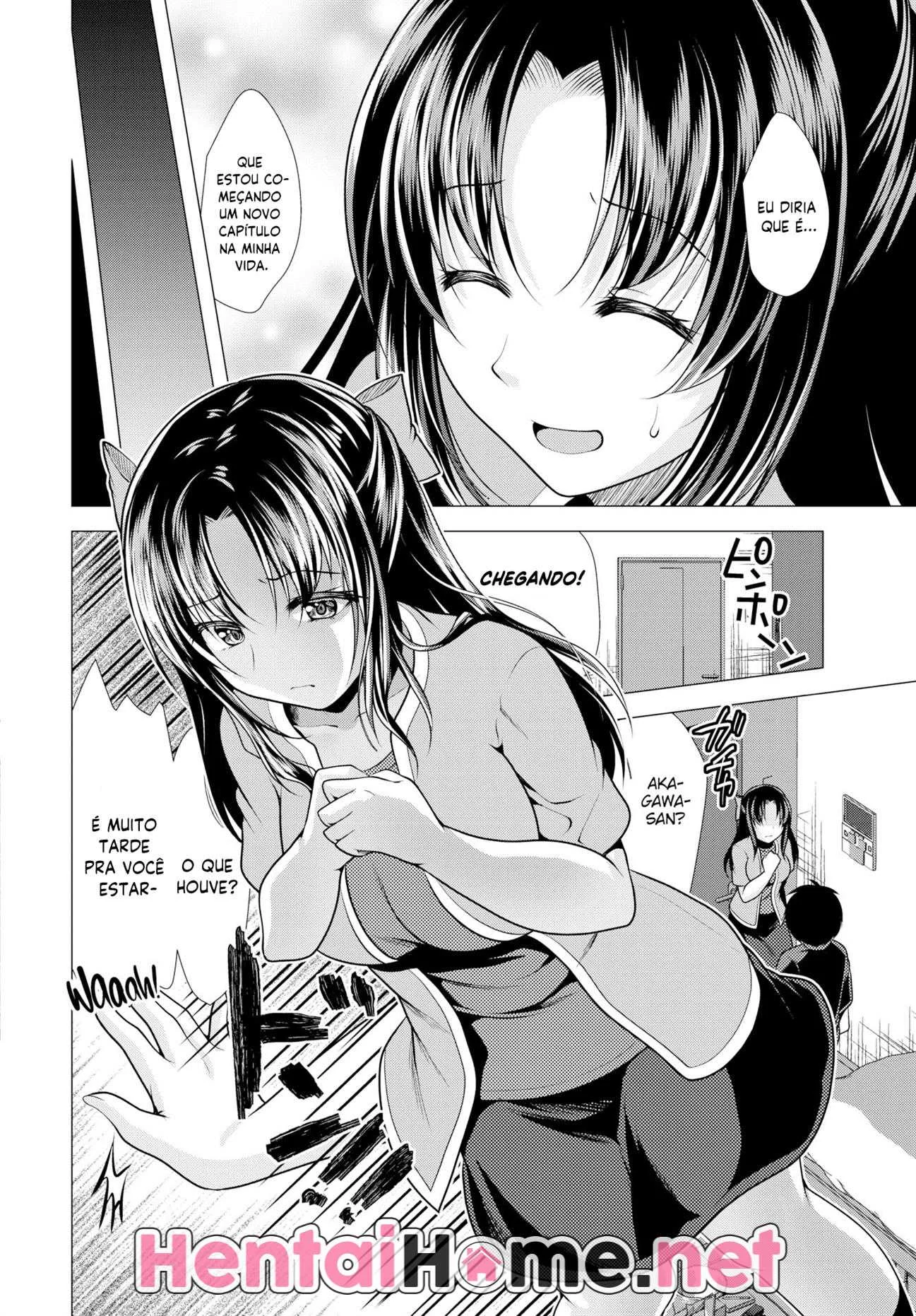 Herdeiro Insaciável: Yuuma Fodendo a Inquilina Piranha Midori em Hentai HQ Brasileiro