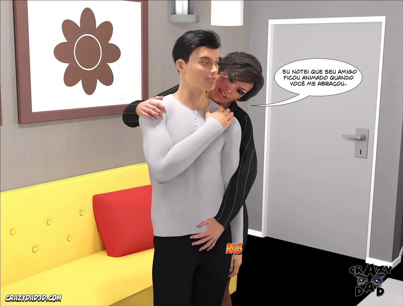 Mãe Piranha Dando o Cu Pro Filho Dotado em Hentai HQ Brasileiro