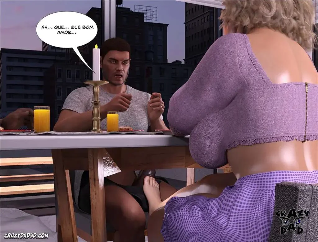 Madison e Donald: Transando no Quarto do Filho em Hentai 3D cheio de Tesão