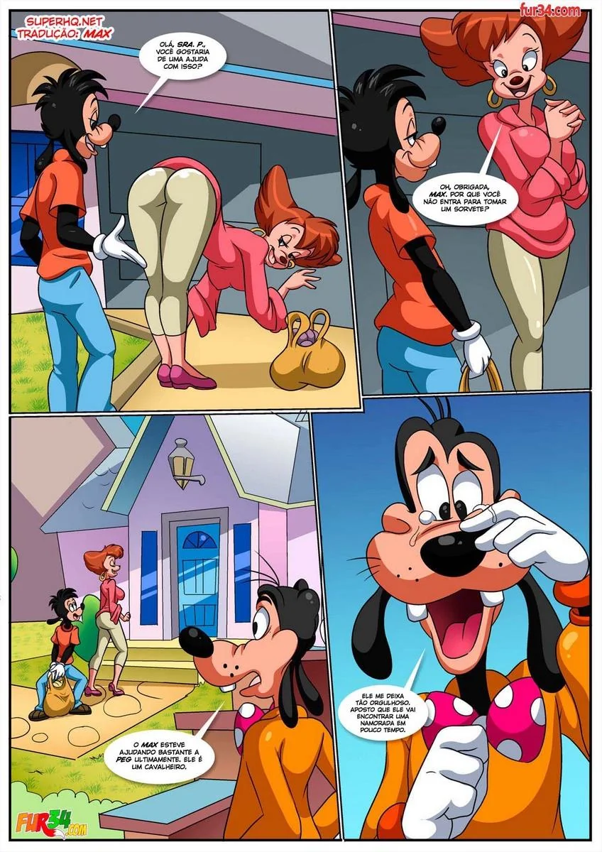 A Piranha da Turma do Pateta dando a Buceta para o Max em Hentai HQ Brasileiro