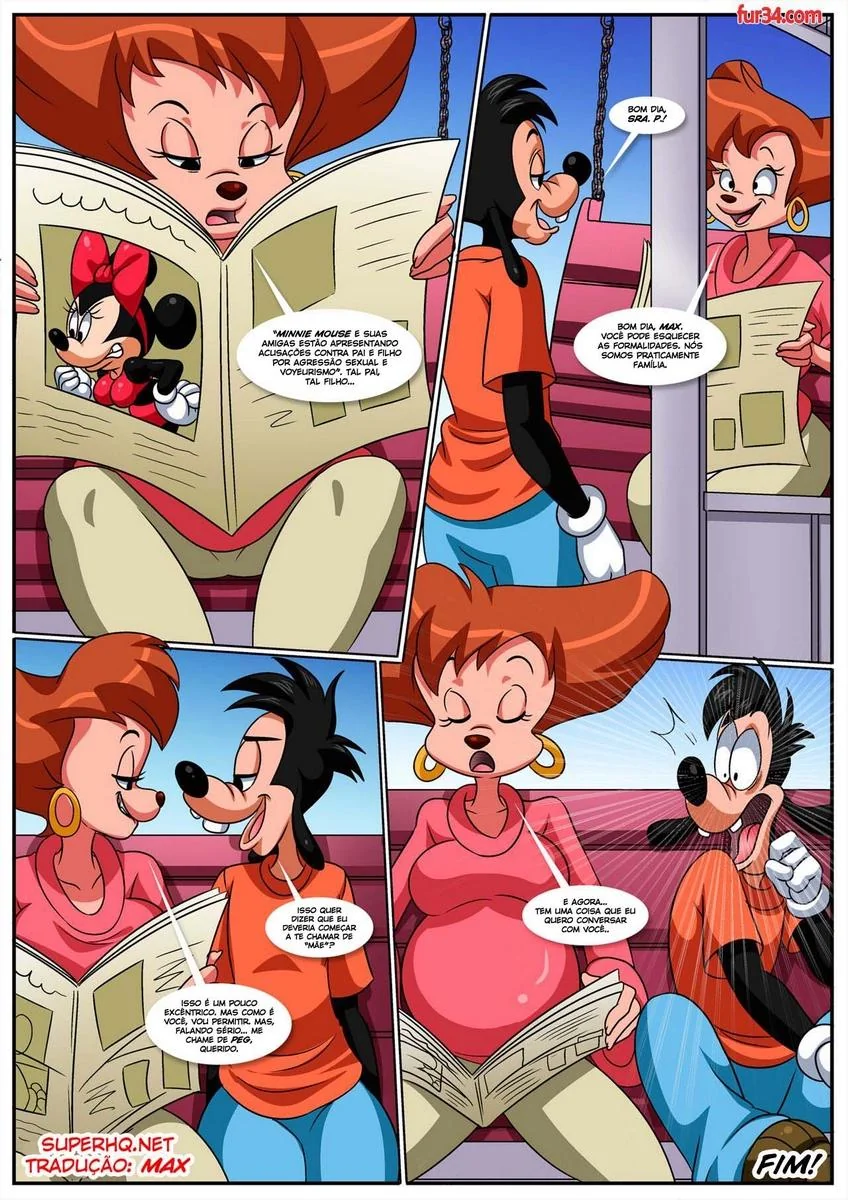 A Piranha da Turma do Pateta dando a Buceta para o Max em Hentai HQ Brasileiro