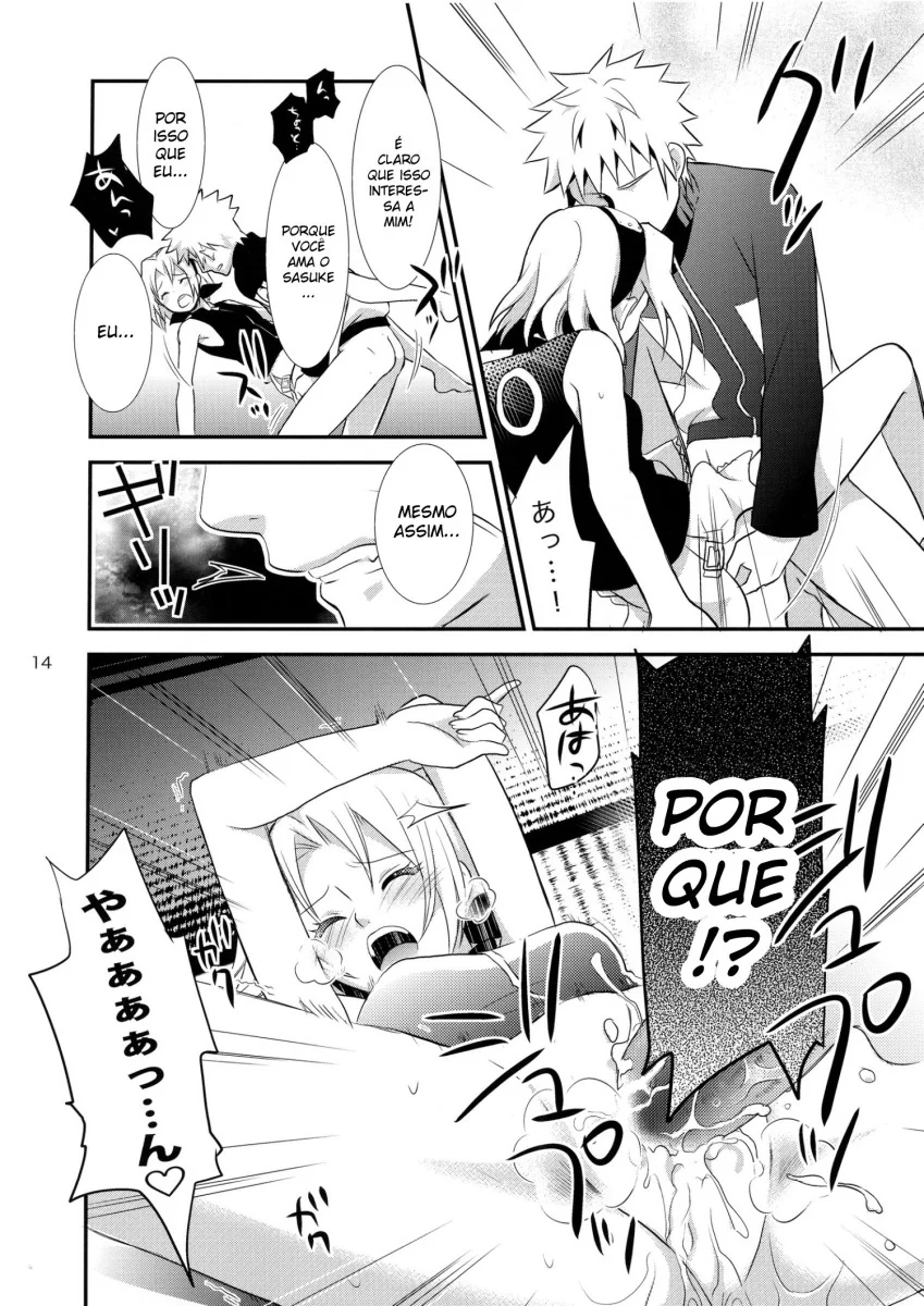 Naruto Hentai: Sakura Mostrando sua Buceta para Naruto em HQ Brasileira Pornô