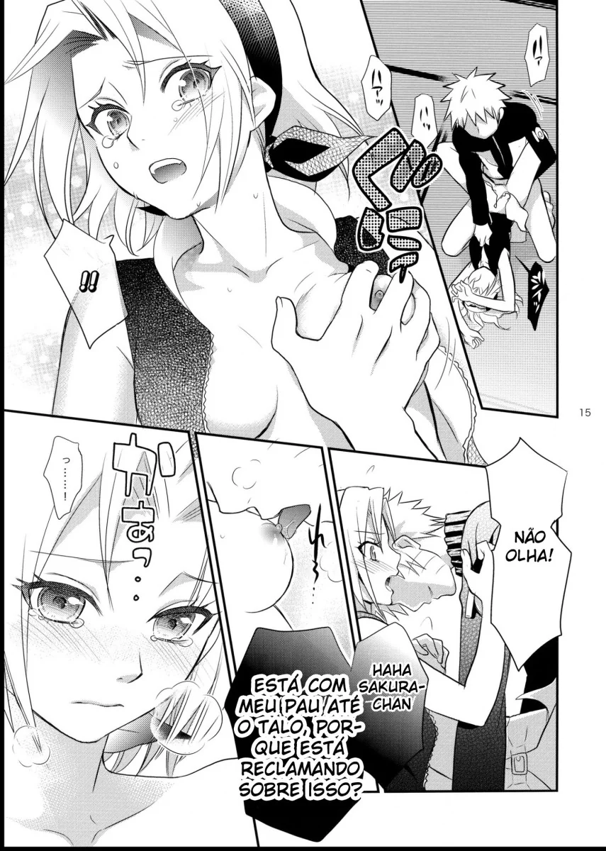 Naruto Hentai: Sakura Mostrando sua Buceta para Naruto em HQ Brasileira Pornô