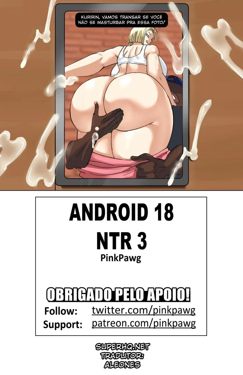 Dragon Ball Hentai: A Piranha da 18 dando a buceta pros negões – HQ Brasileiro
