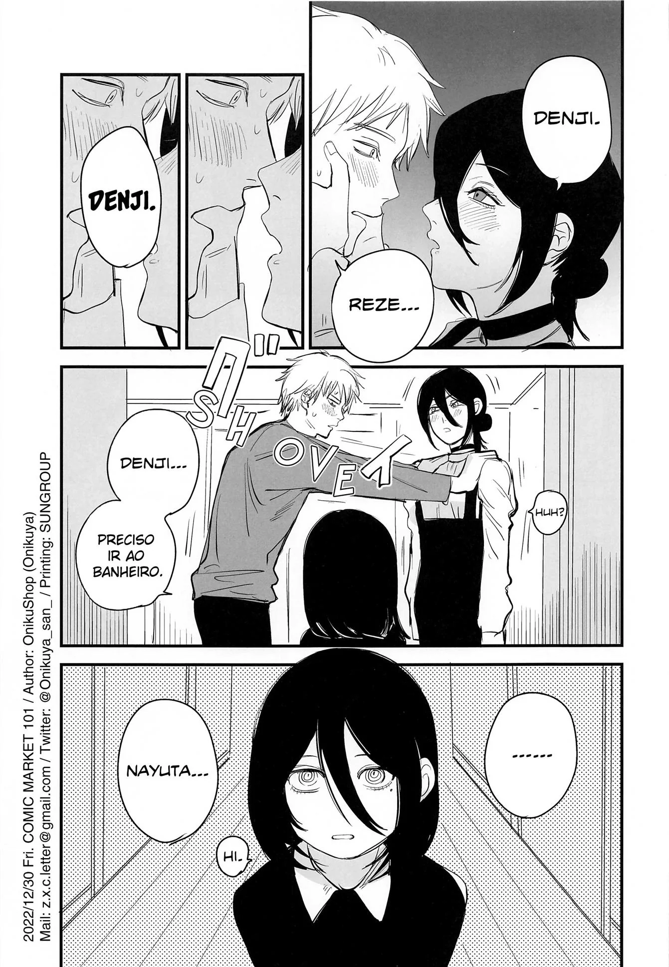 Nayuta e Reze: Piranha se satisfaz com piroca em quarto de motel em hentai HQ Brasileiro