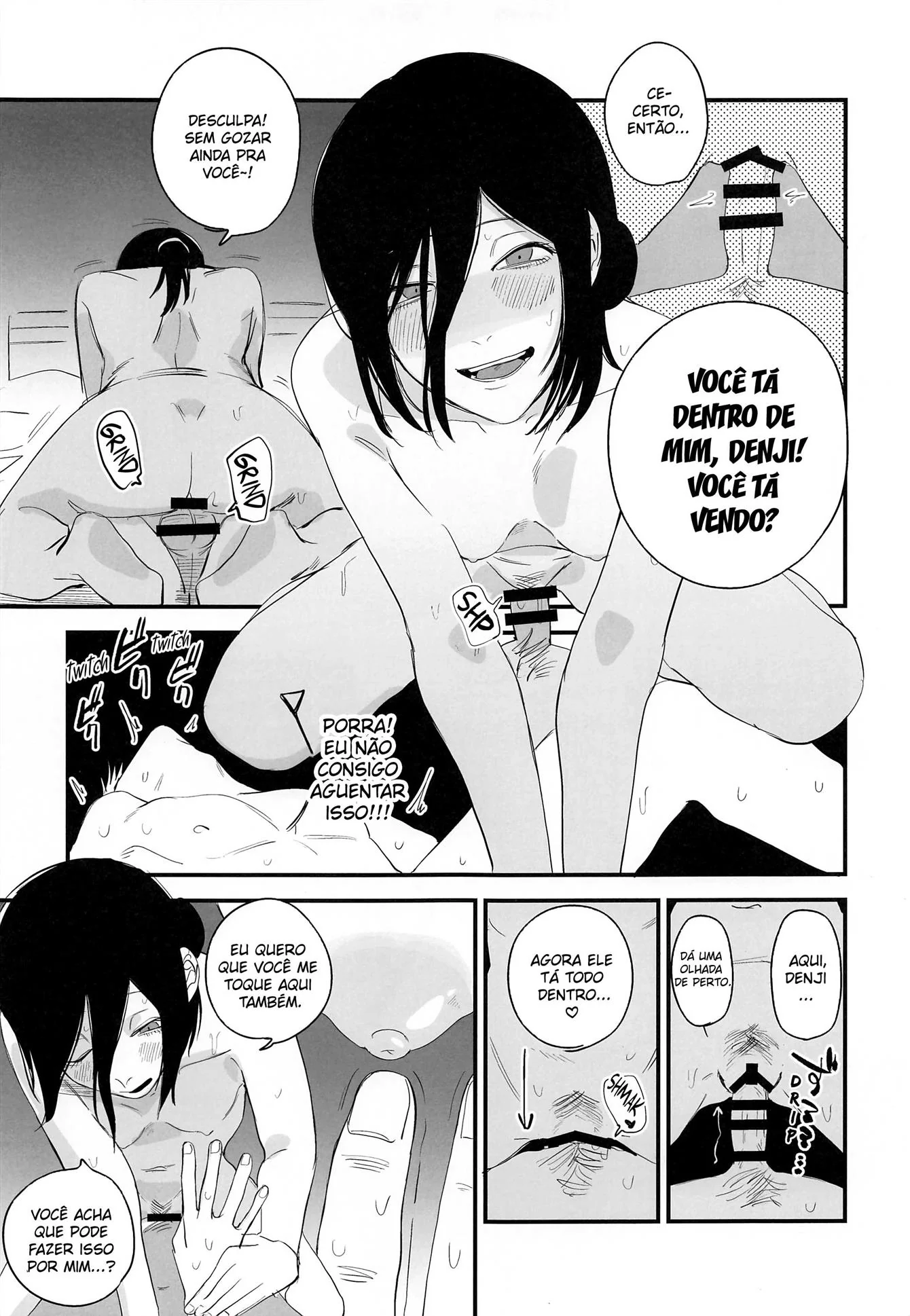 Nayuta e Reze: Piranha se satisfaz com piroca em quarto de motel em hentai HQ Brasileiro