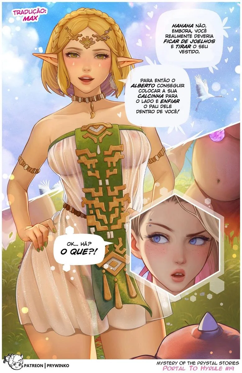 Foda Interdimensional: Gwen e a Princesa Zelda em Hentai HQ