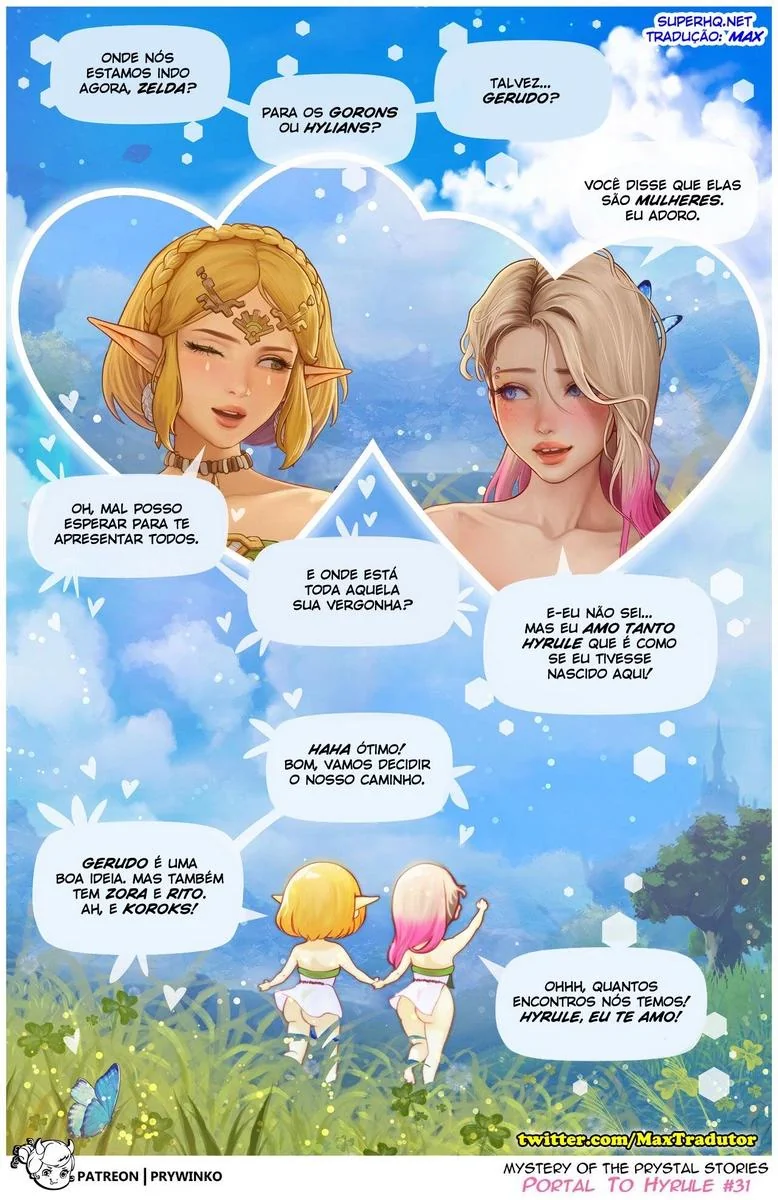 Foda Interdimensional: Gwen e a Princesa Zelda em Hentai HQ