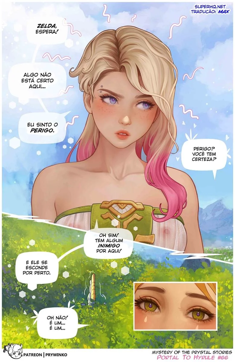 Foda Interdimensional: Gwen e a Princesa Zelda em Hentai HQ