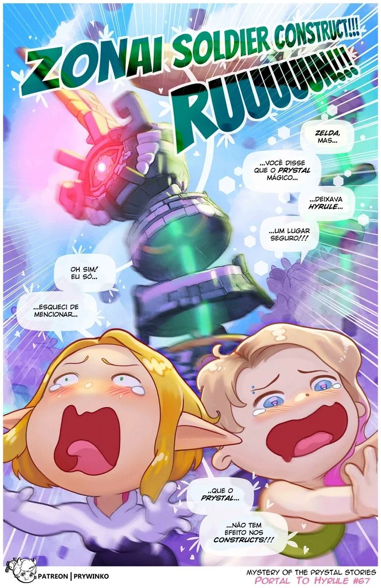 Foda Interdimensional: Gwen e a Princesa Zelda em Hentai HQ
