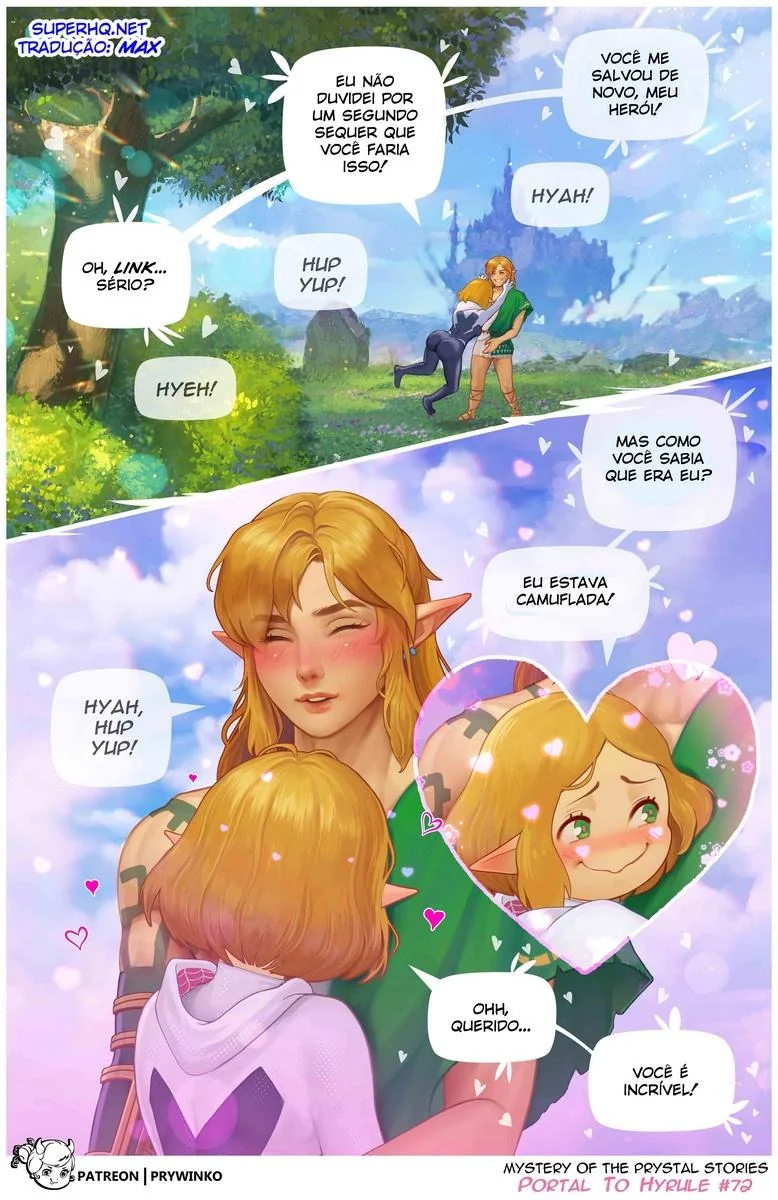 Foda Interdimensional: Gwen e a Princesa Zelda em Hentai HQ