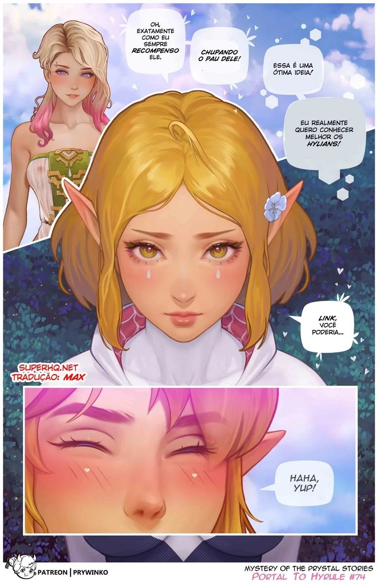 Foda Interdimensional: Gwen e a Princesa Zelda em Hentai HQ