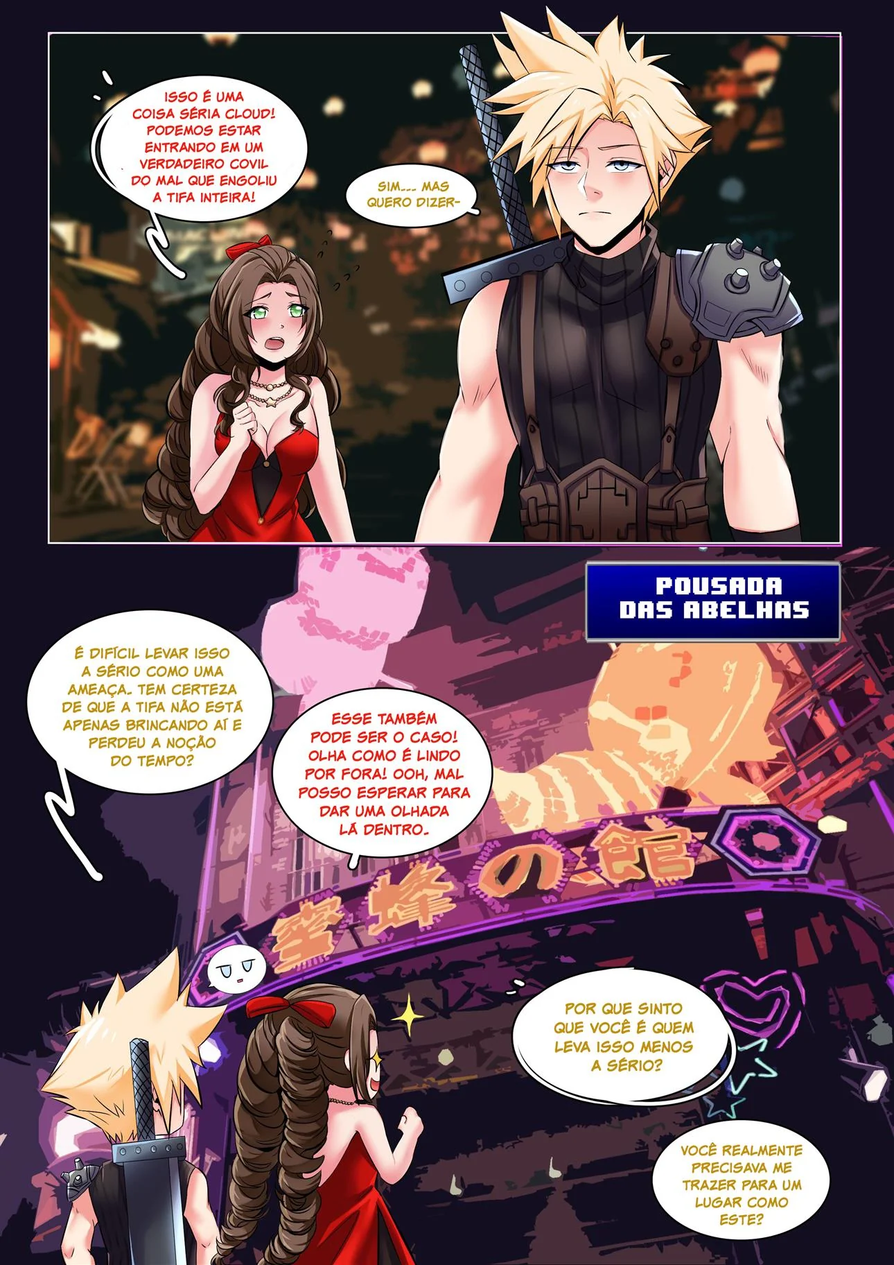 Festa da Sacanagem – Cloud e a Princesa em Busca da Tifa Desaparecida em Hentai HQ