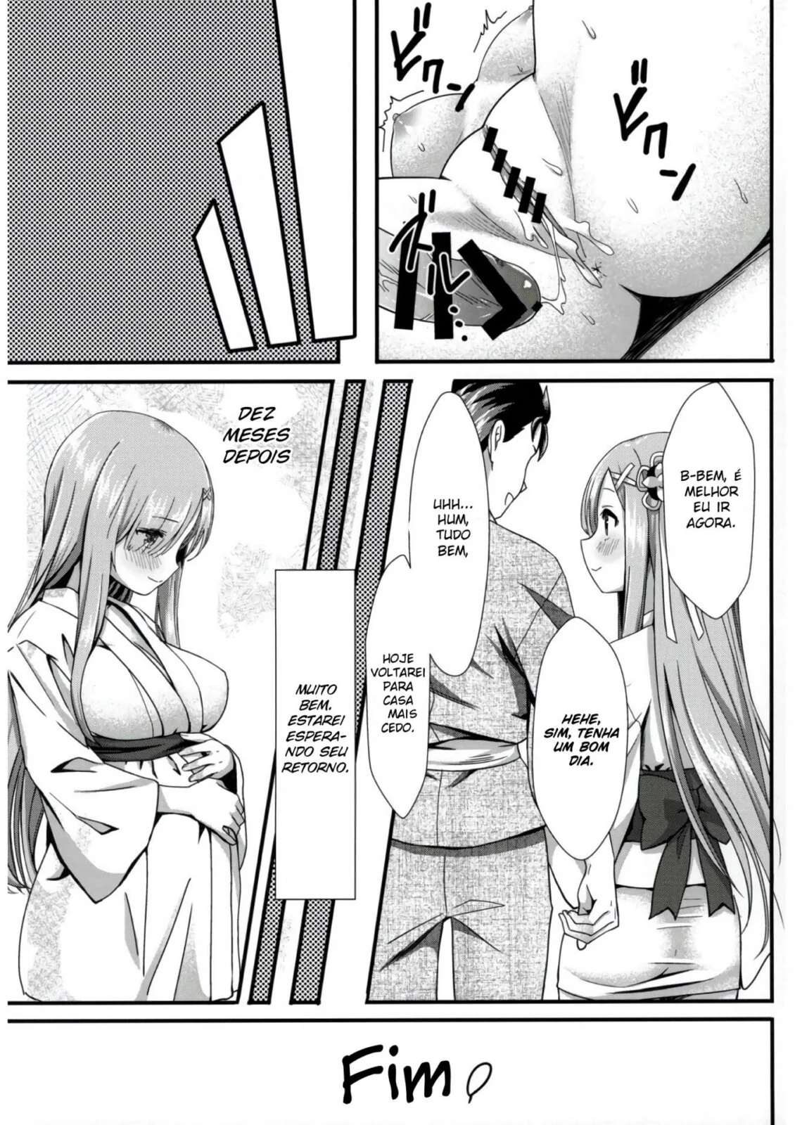 Rem da Buceta Apertada Fodendo com Subaru em Hentai HQ