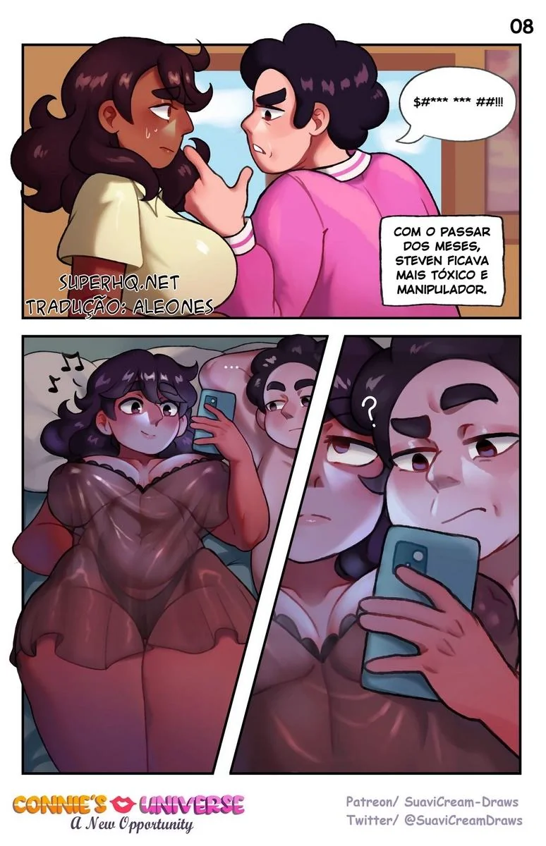 Steven Universe: Piranha da Buceta Gemendo na Rola do Steven”, em hentai HQ