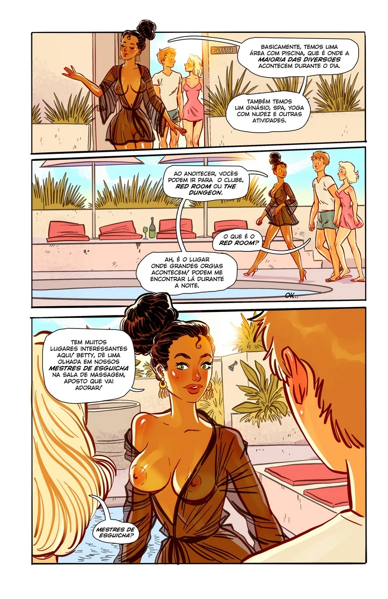 Casal tarado aproveita resort para putaria na praia – Hentai HQ Brasileiro