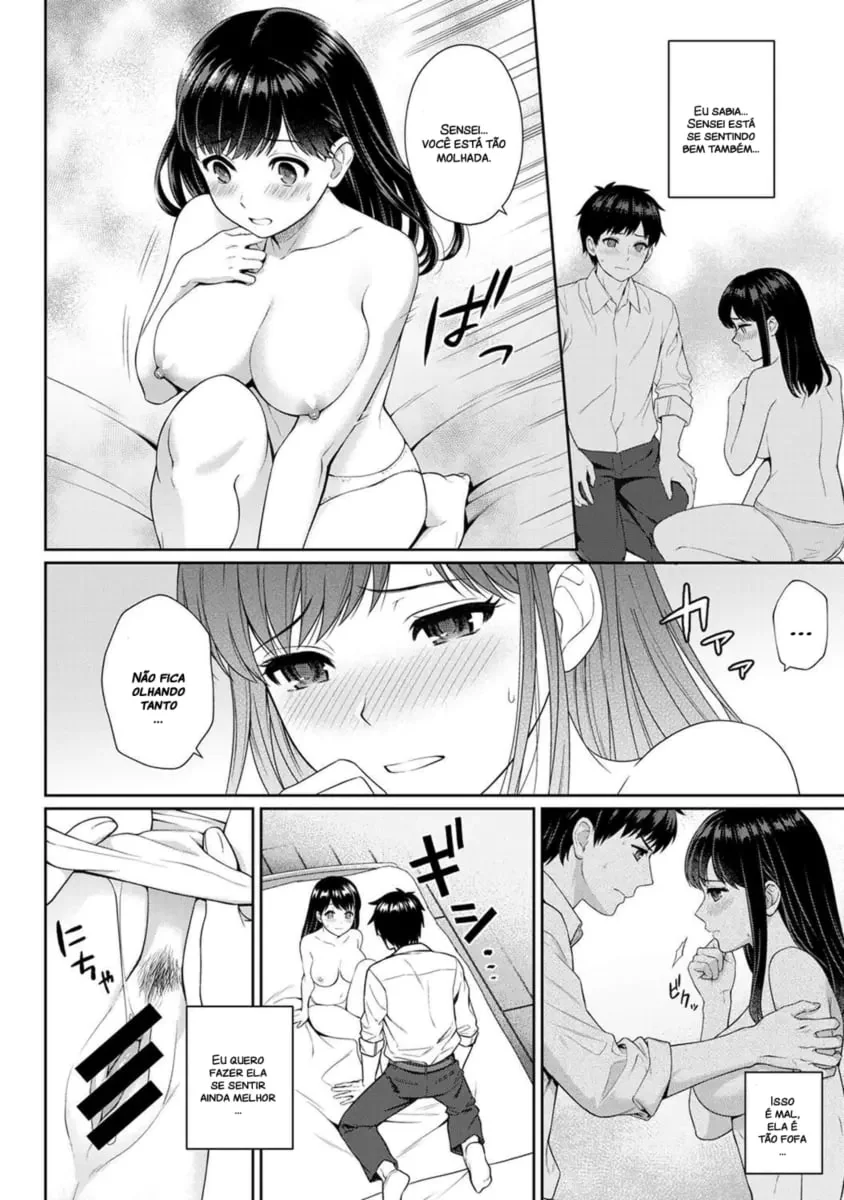 Professora Safada Dando Aula de Sexo para Aluno Sortudo – Sensei to Boku Hentai em HQ Brasileiro