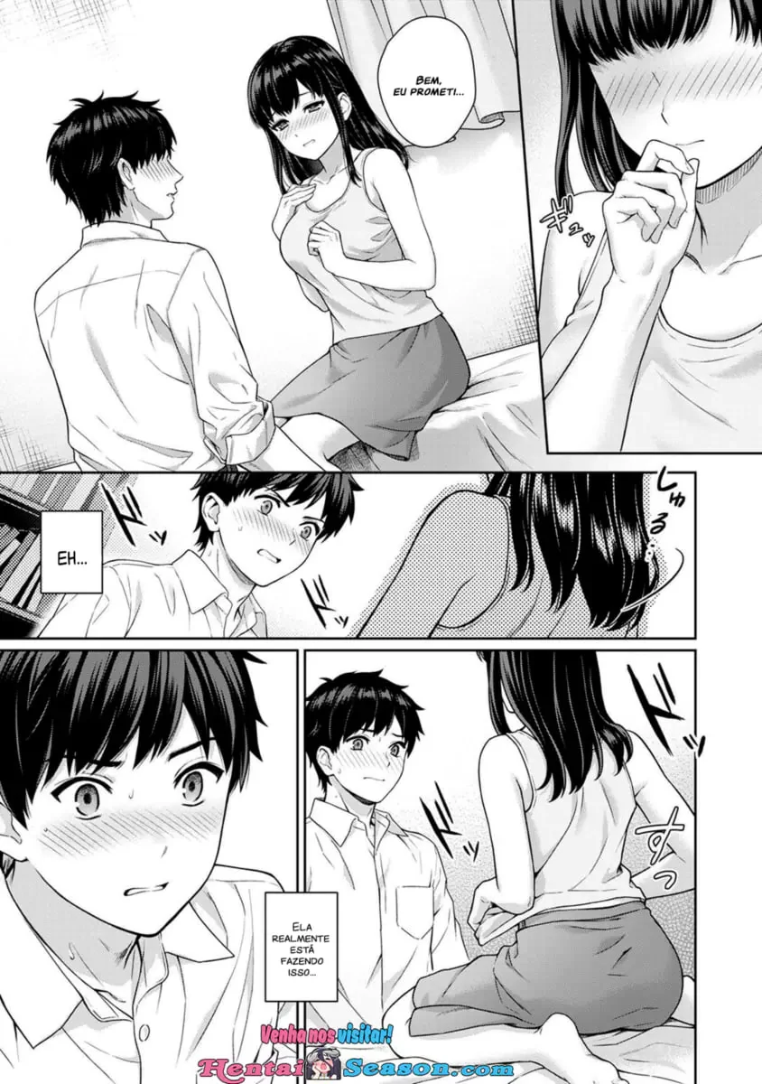 Professora Safada Dando Aula de Sexo para Aluno Sortudo – Sensei to Boku Hentai em HQ Brasileiro