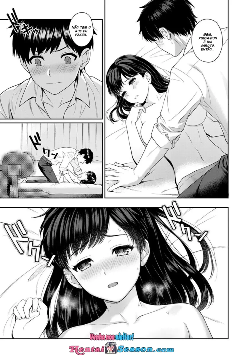 Professora Safada Dando Aula de Sexo para Aluno Sortudo – Sensei to Boku Hentai em HQ Brasileiro