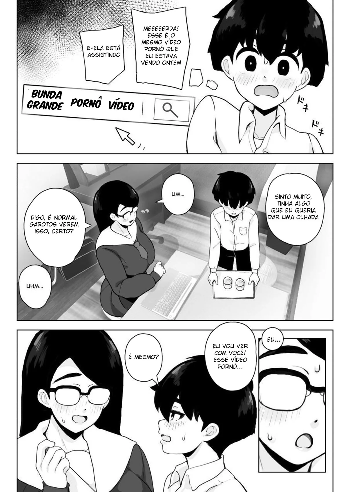 Amizade Colorida: Seduzindo a Piranha dos Óculos em Hentai HQ
