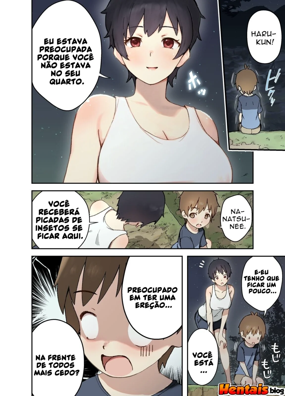 Fodendo familiares no campo: A sacanagem de Natsumi em hentai HQ Brasileiro