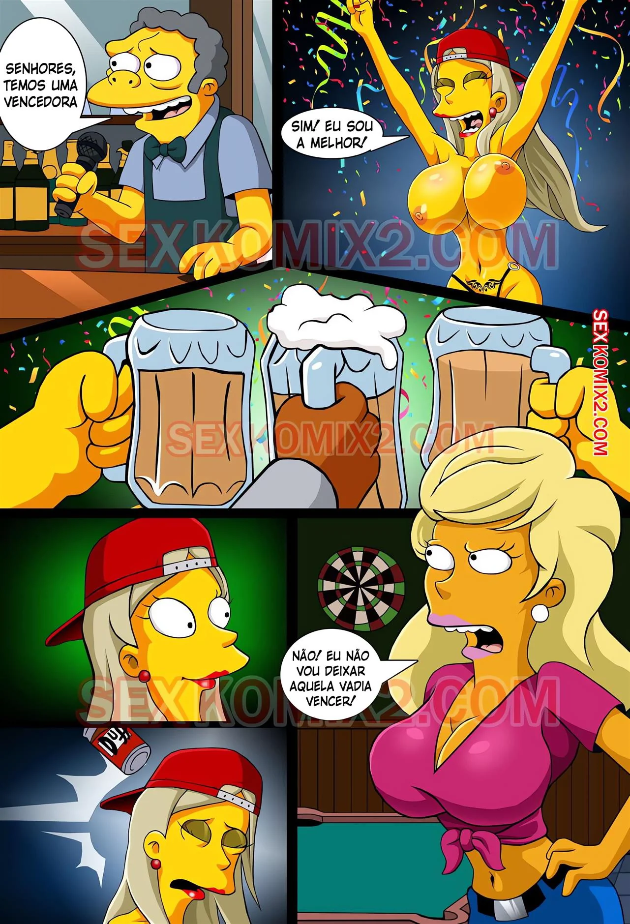 Anastasia em Springfield: A Piranha dos Simpsons em Ação – Em HQ Brasileiro