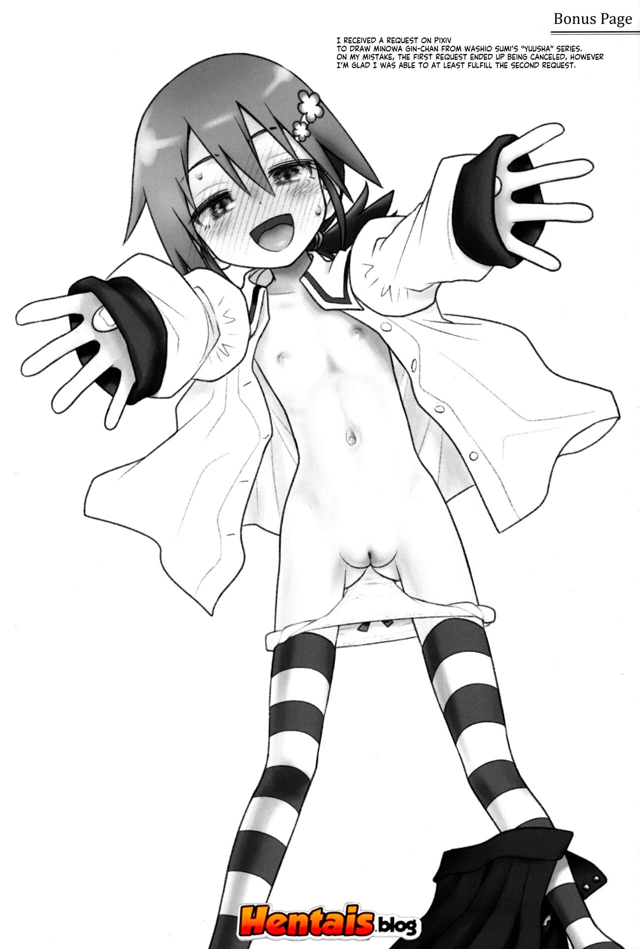 Loli piranha leva pica na buceta apertada em hentai HQ brasileiro
