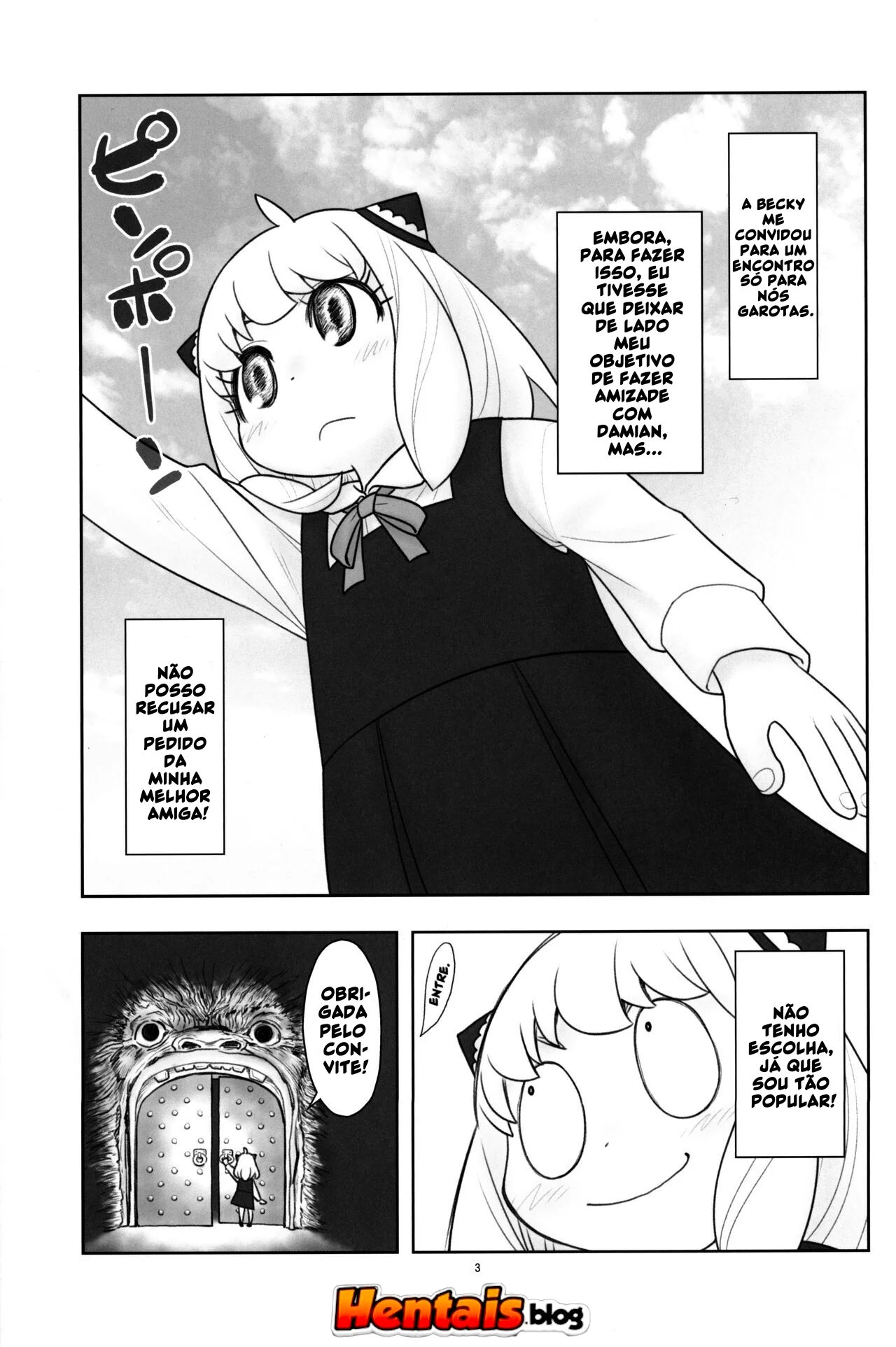 Loli piranha leva pica na buceta apertada em hentai HQ brasileiro