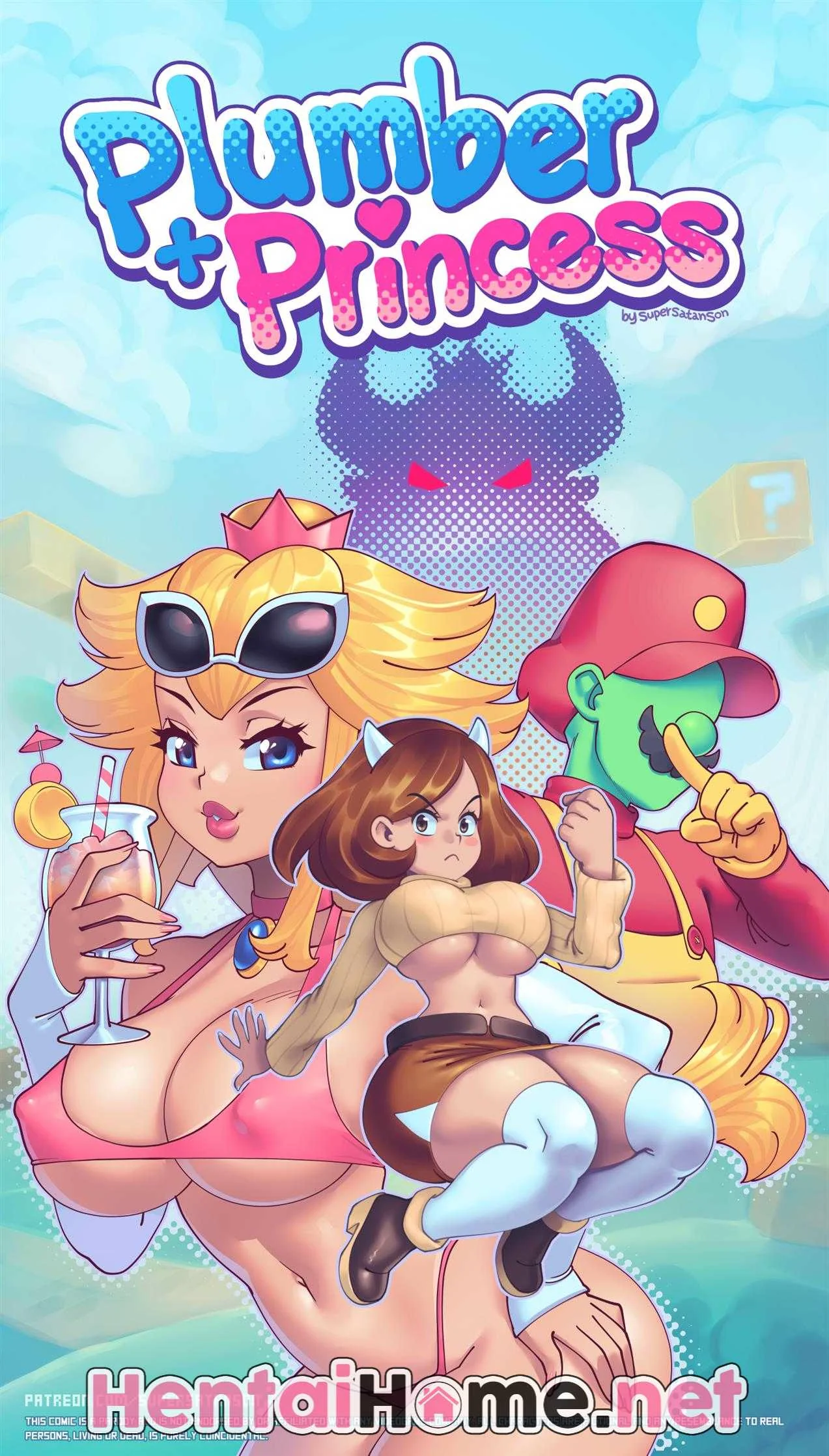 Super Mario Bros: Mario Arrombando a Buceta da Princesa em Hentai HQ