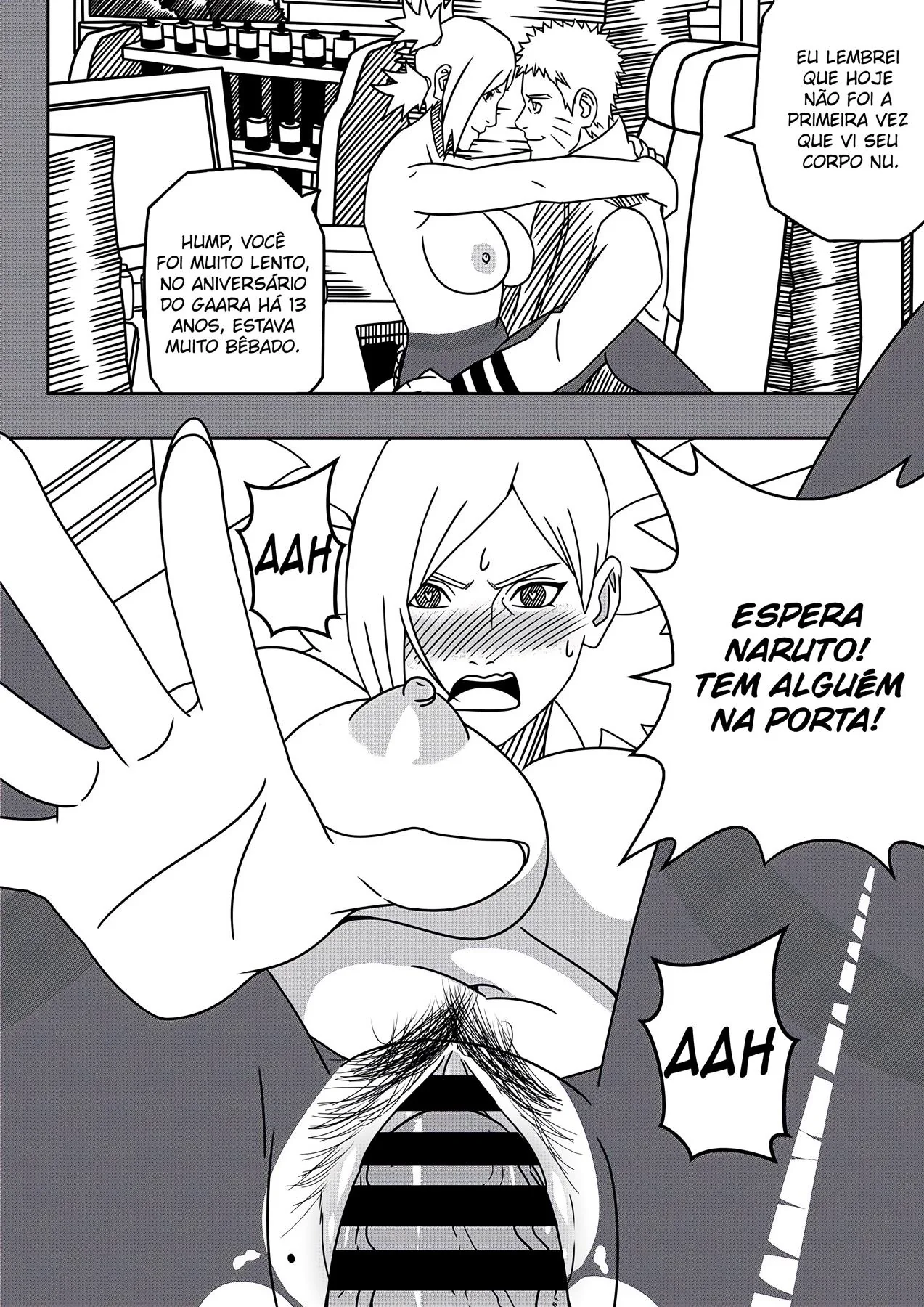 Naruto Fodendo a Buceta da Temari Enquanto o Shikamaru Não Está Em Casa em Quadrinhos Pornos