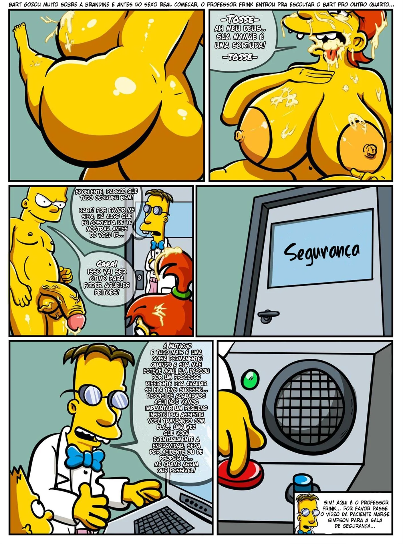Marge, a Piranha dos Simpsons, Mata o Tesão com a Pica de Outro – Hentai HQ