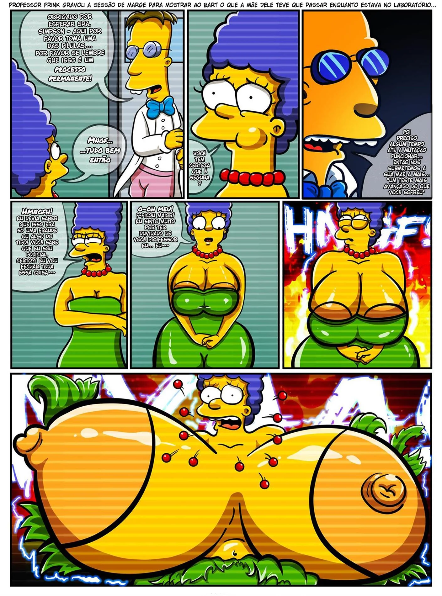 Marge, a Piranha dos Simpsons, Mata o Tesão com a Pica de Outro – Hentai HQ