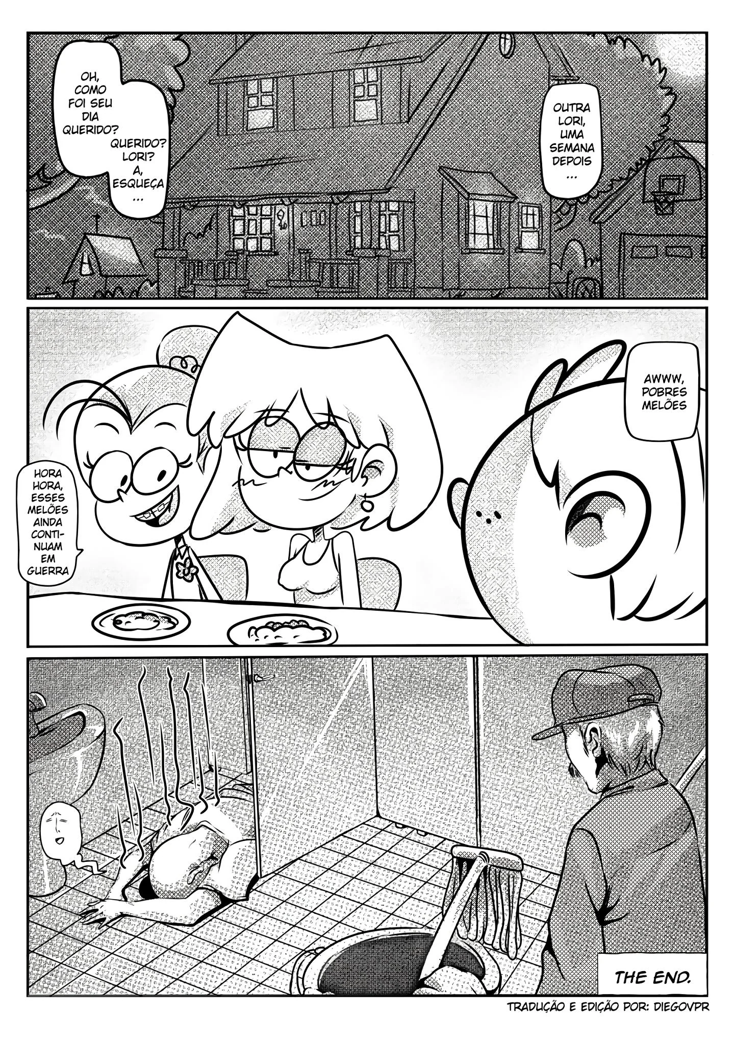 A Putaria na Casa dos Gritos – Lori Loud Dando a Buceta para Desconhecidos em HQ Brasileiro de Hentai