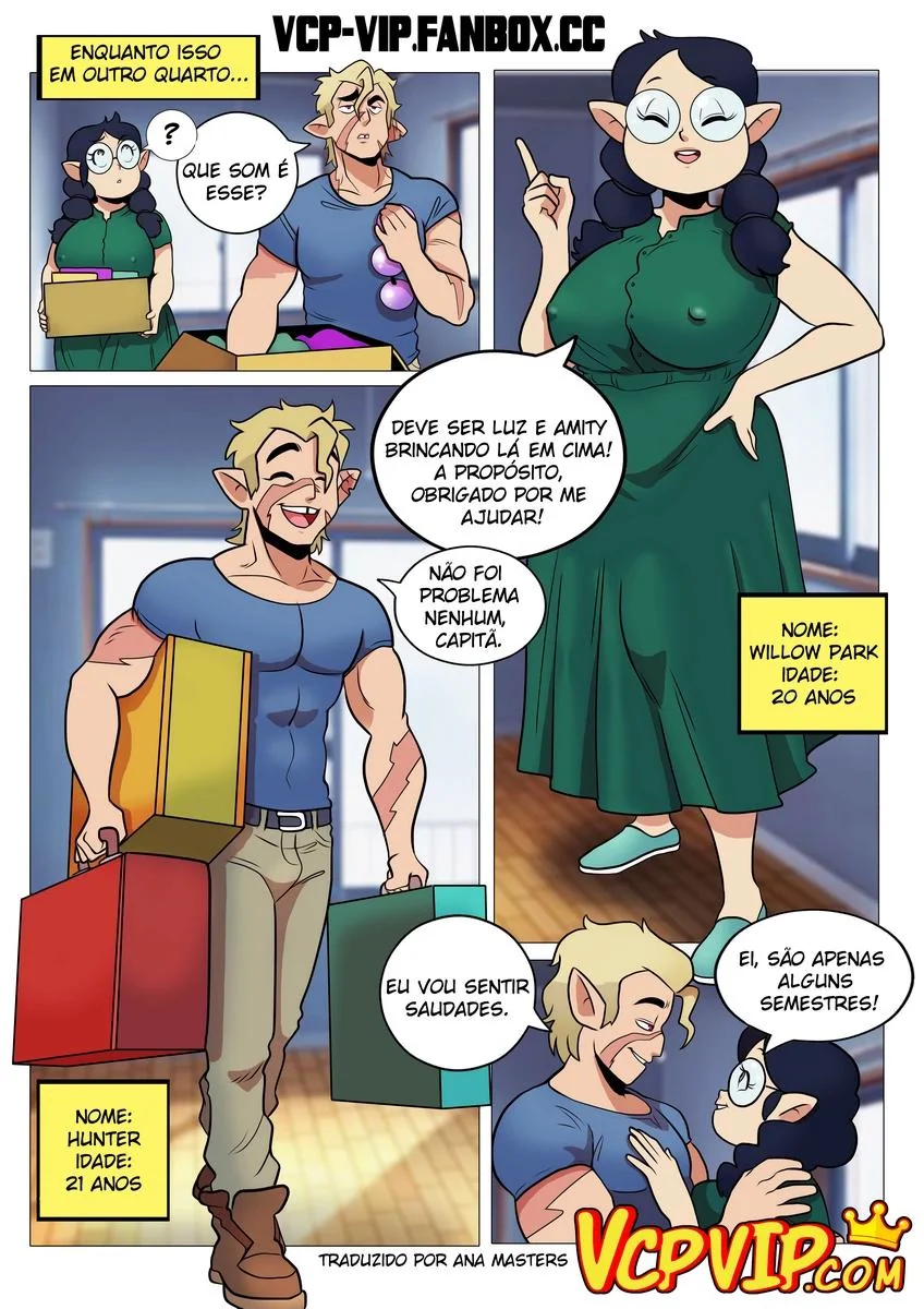 Faculdade das Piranhas: Luz, Amity e a Companheira de Quarto Safada” – Hentai HQ Brasileiro