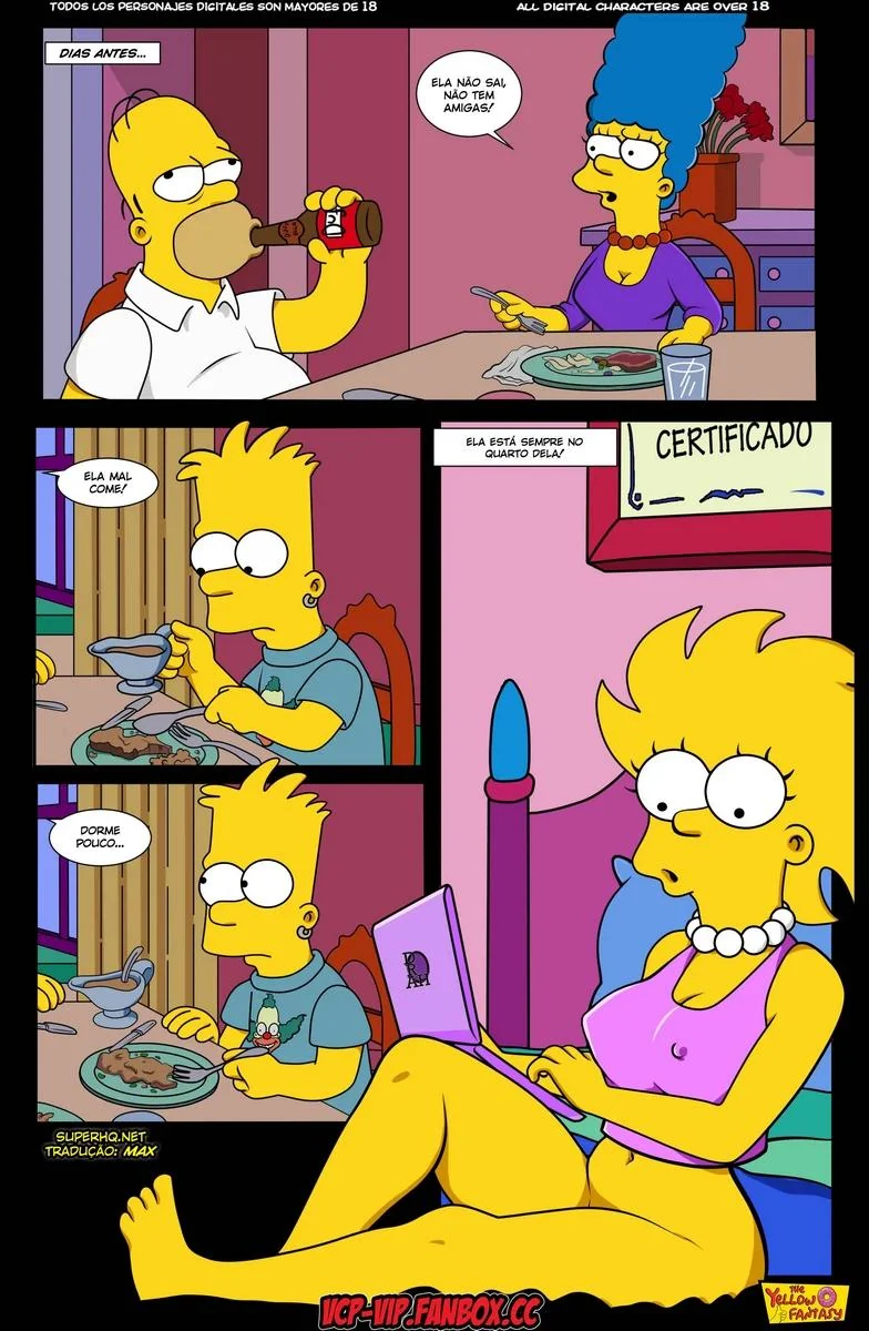 Marge Descobre Segredo de Lisa – A Piranha dos Simpsons em HQ Brasileiro