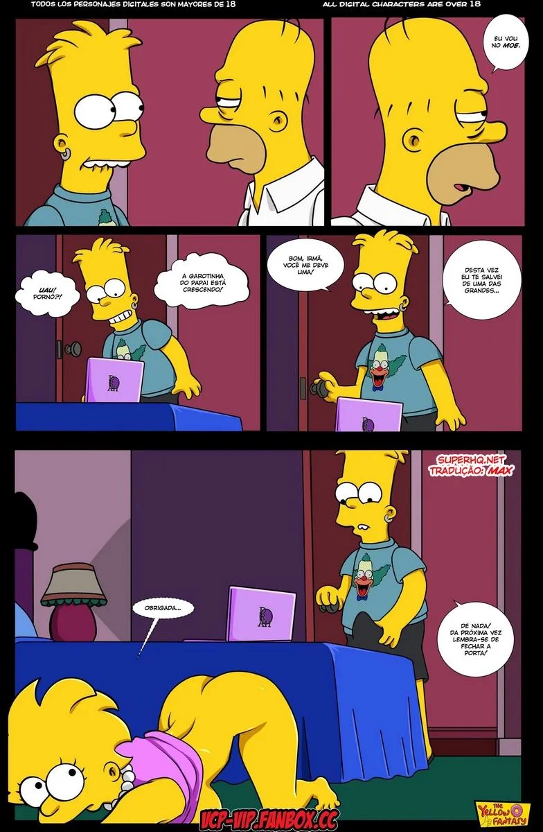 Marge Descobre Segredo de Lisa – A Piranha dos Simpsons em HQ Brasileiro